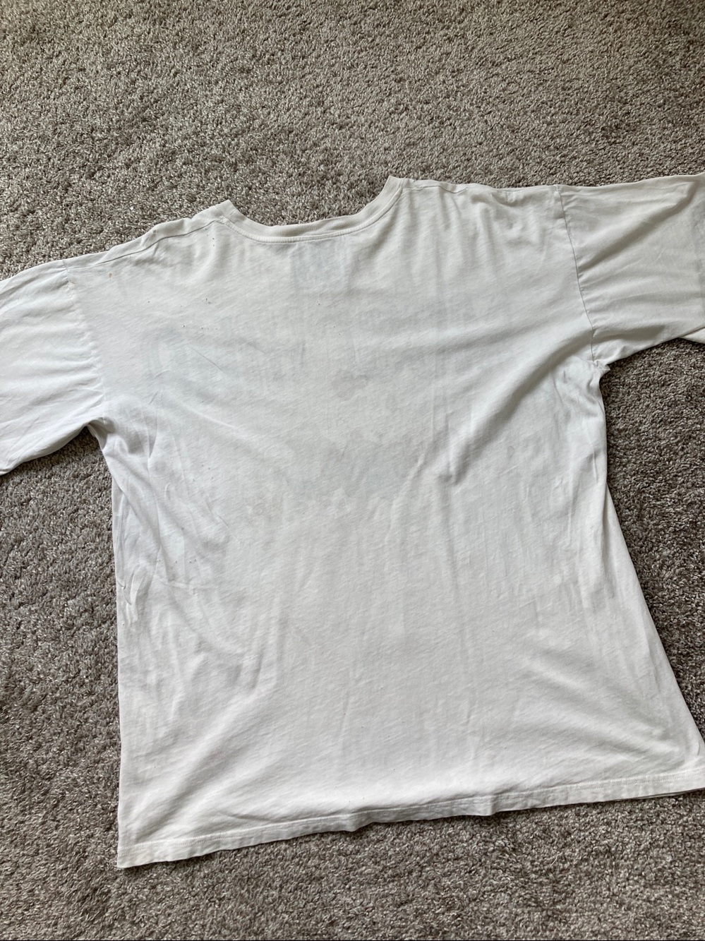 Moschino Jeweled Bear Tee T-shirt Unisex Loose Fit *AS IS* FLAWS Distressed sz S - Picture 3 of 16